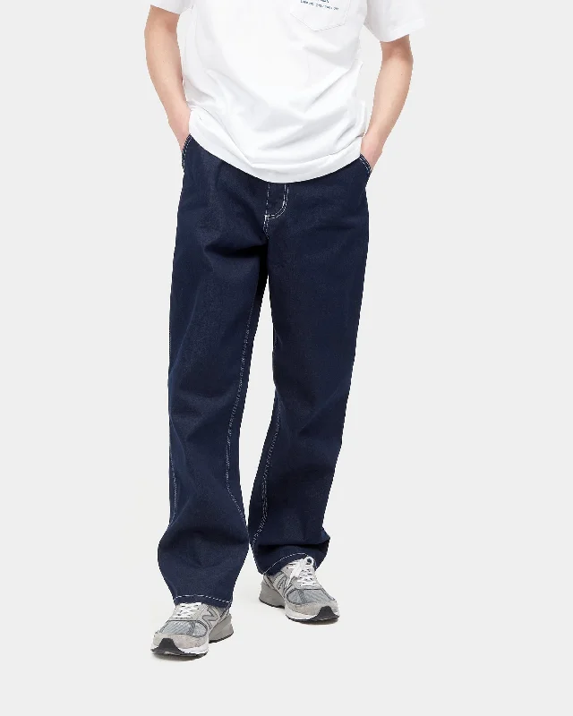 Inexpensive Men's JeansCarhartt WIP Simple Pant Loose Fit Mens Jeans - Blue One Wash