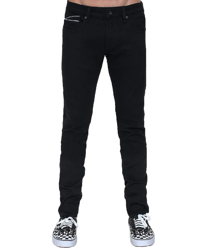 Classic Blue Men's JeansPUNK SUPER SKINNY STRETCH IN BLACK