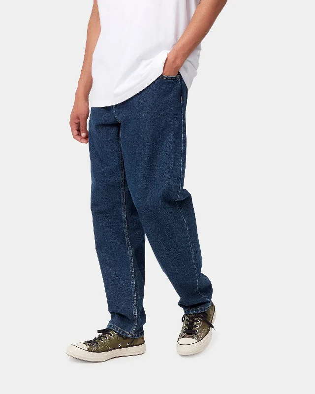 Elegant Men's JeansCarhartt WIP Newel Pant Relaxed Tapered Mens Jeans - Blue Stone Washed