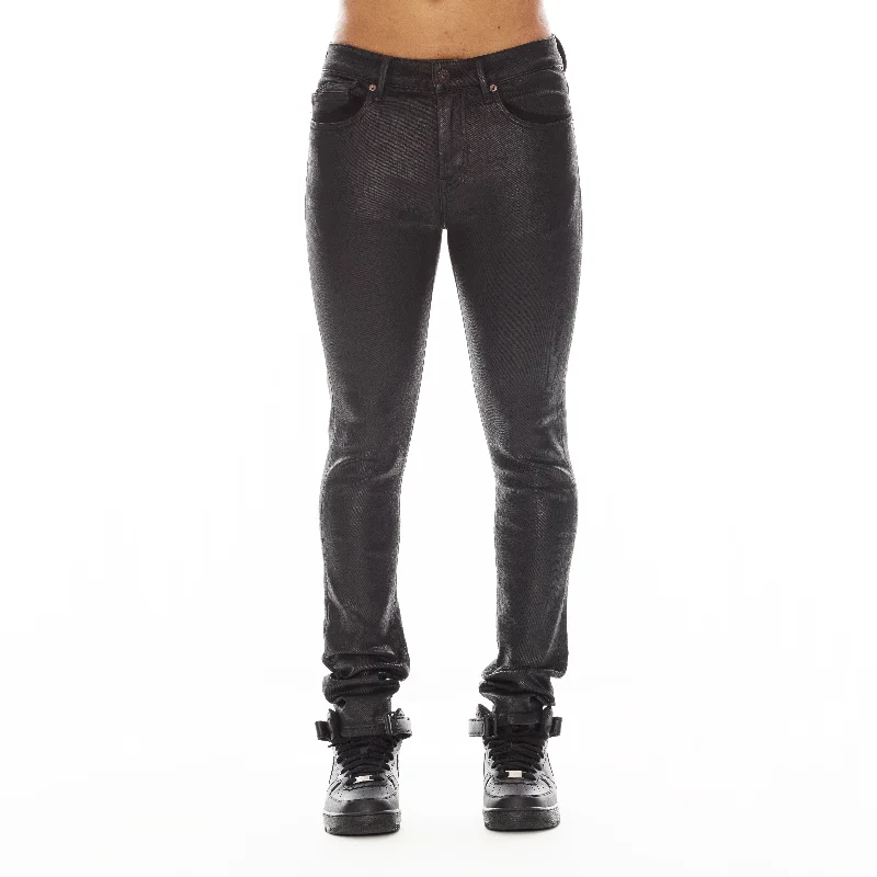 Men's Jeans with Elastic WaistbandsPUNK SUPER SKINNY IN BLACK