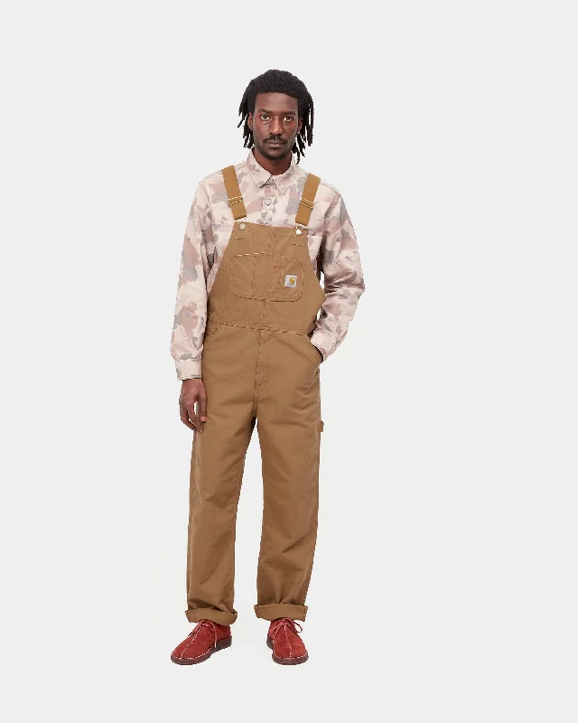 Oversized Men's JeansCarhartt WIP Bib Overall - Hamilton Brown Rinsed