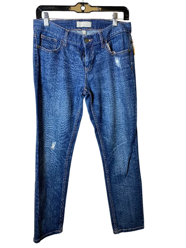 Cool Distressed Men's JeansJeans Straight By Banana Republic In Blue Denim, Size: 26