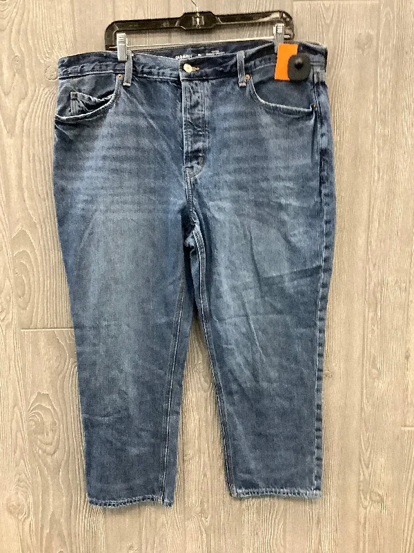 New Arrival Designer Men's JeansJeans Straight By Old Navy In Blue Denim, Size: 16