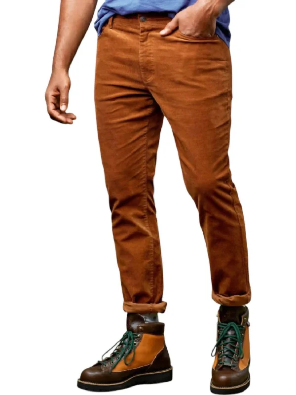 Dark Wash Men's JeansHarrison Corduroy Pants In Rust