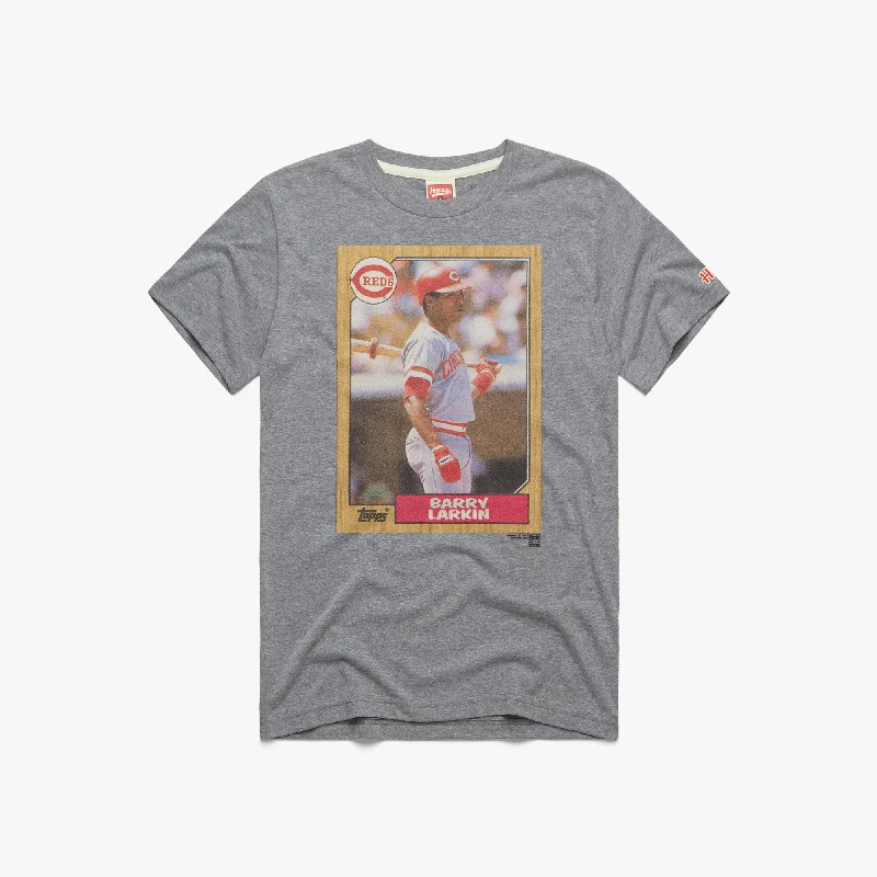 Men's Shirts with Pocket Squares1987 Topps Baseball Barry Larkin Reds