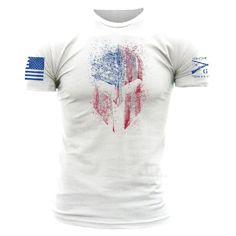 Men's Shirts with Cowl NecksAmerican Spartan 2.0 T-Shirt - White