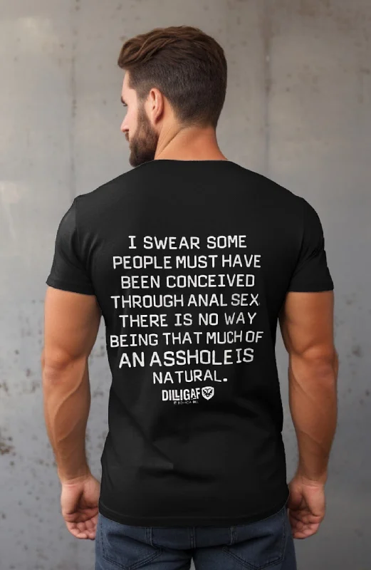 Men's Shirts with Chest PocketsAsshole aren't Natural T-Shirt