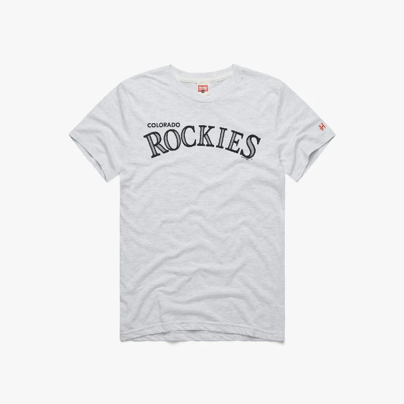 Men's Shirts with Contrast CollarsColorado Rockies Jersey Logo