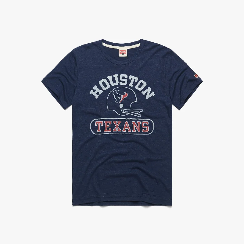 Men's Shirts with Checkered PatternsHouston Texans Throwback Helmet