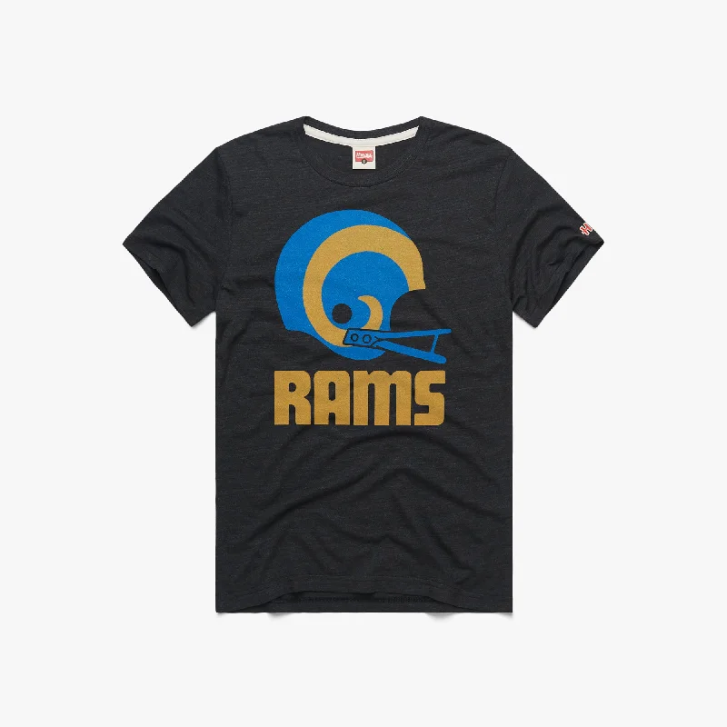 Men's Shirts with Adjustable HemlinesLos Angeles Rams Big Helmet