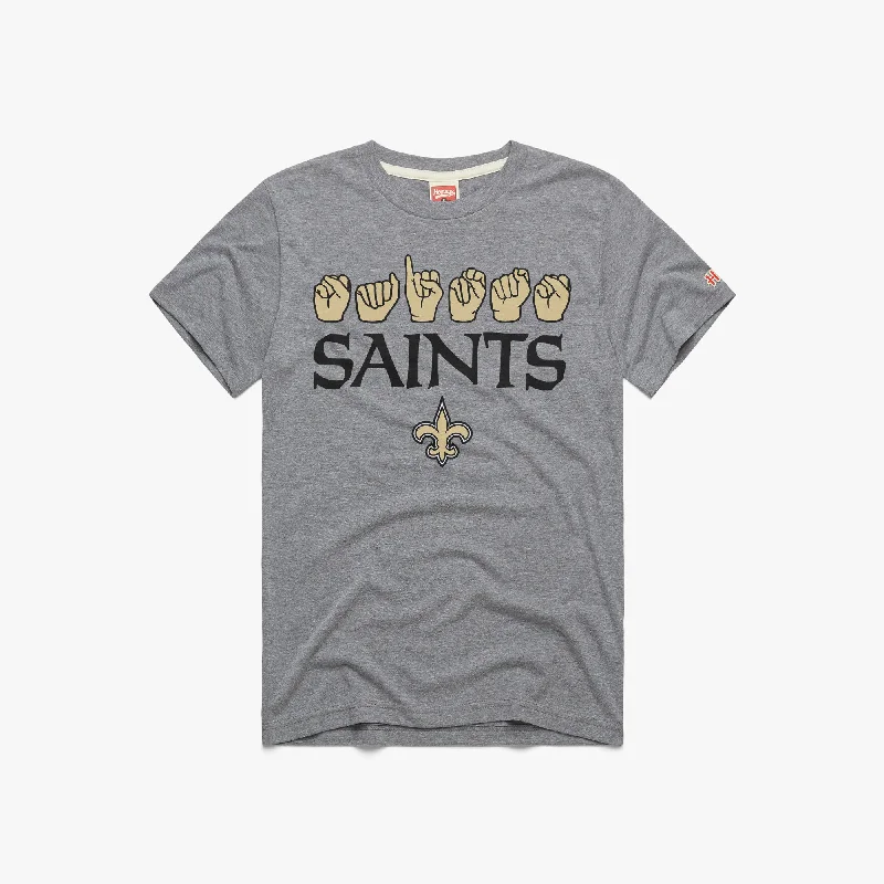 Men's Performance Shirts for SportsLove Sign x Saints ASL