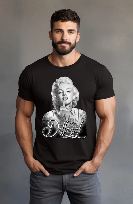 Men's Shirts with High NecksMarilyn Kiss Tee