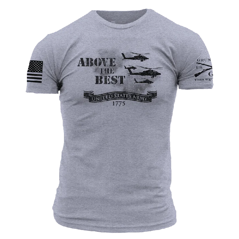 Versatile Men's Tank TopsArmy Above The Best T-Shirt - Heather Gray