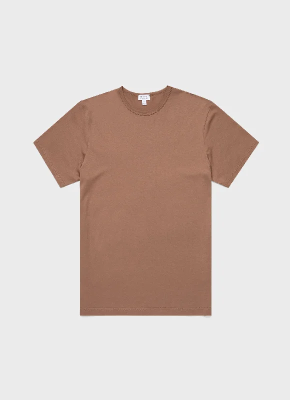 Men's Shirts with Short PlacketsMen's Classic T-shirt in Dark Sand