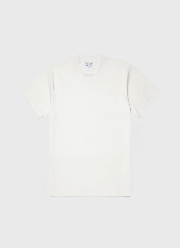 Men's Shirts with Pin CollarsMen's Relaxed Fit Heavyweight T-shirt in Off-White