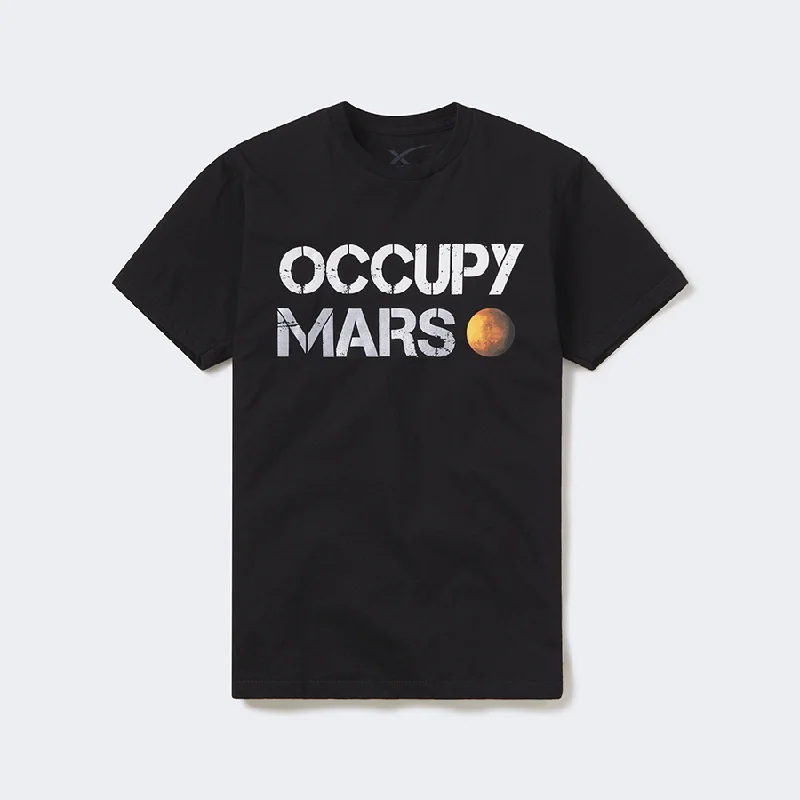 Warm Men's Fleece-Lined TopsMen's Occupy Mars T-Shirt