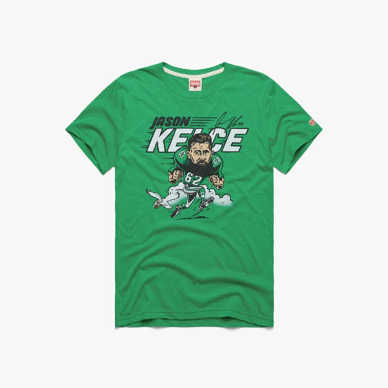 Men's Shirts with Abstract DesignsPhiladelphia Eagles Jason Kelce Signature