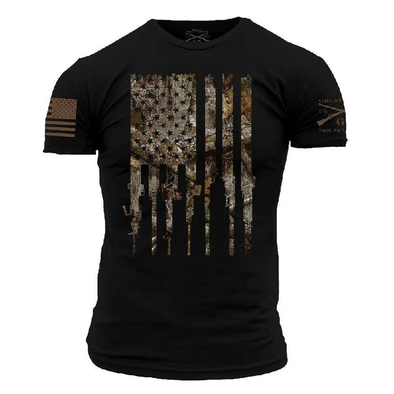 Men's Shirts with UV ProtectionRealtree Edge® Rifle Flag T-Shirt - Black