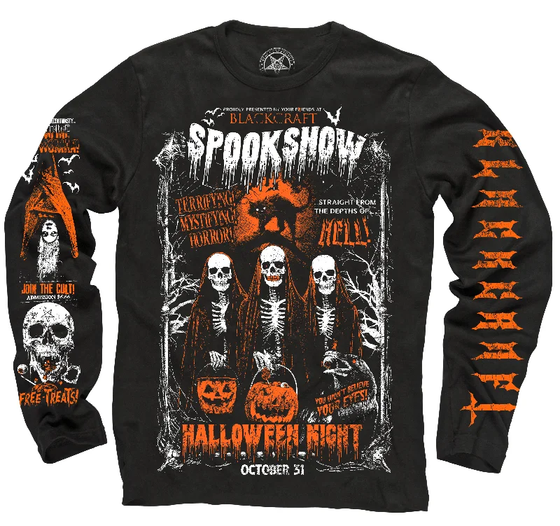 Men's Shirts with Chest PocketsSpookshow - Long Sleeve Tee