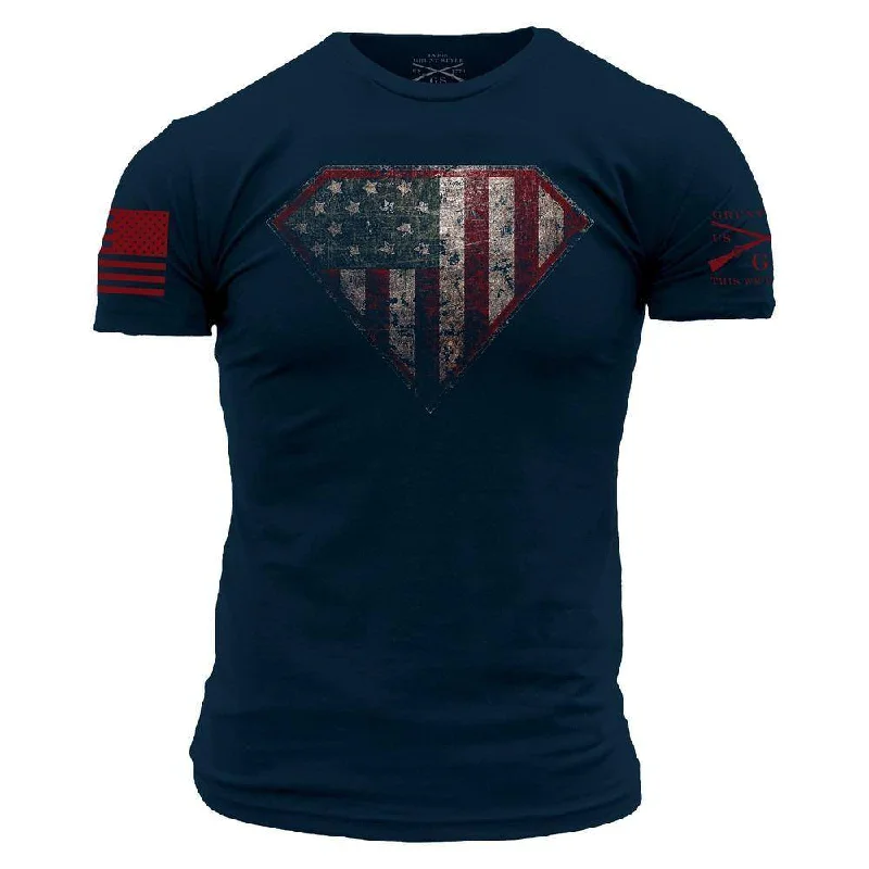 Men's Dressy Shirts for Formal EventsSuper Patriot 2.0 T-Shirt - Navy