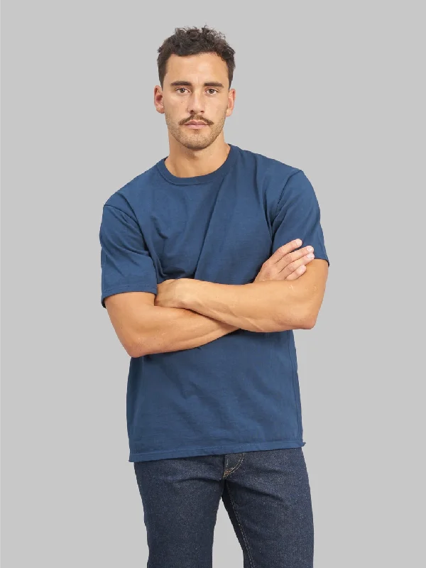 Men's Shirts with Antimicrobial TreatmentThe Strike Gold Loopwheeled T-Shirt Navy