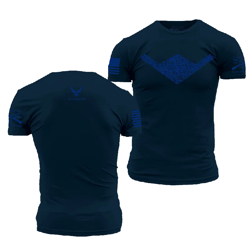 Men's Shirts with Snap ButtonsUSAF - The Sky's No Limit T-Shirt - Midnight Navy