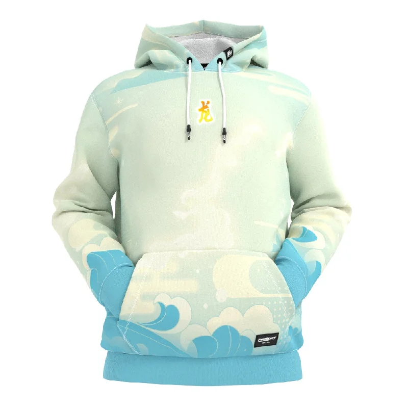 Unique Men's Custom Hoodies2024: Year Of The Dragon - Over The Clouds Hoodie