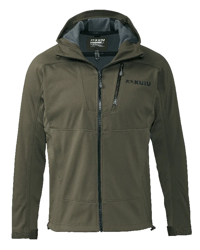 Cool Men's Pea CoatsAxis Hybrid Hooded Jacket | Ash