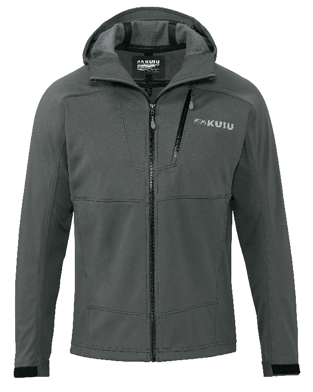 Waterproof Men's ParkasAxis Hybrid Hooded Jacket | Gunmetal