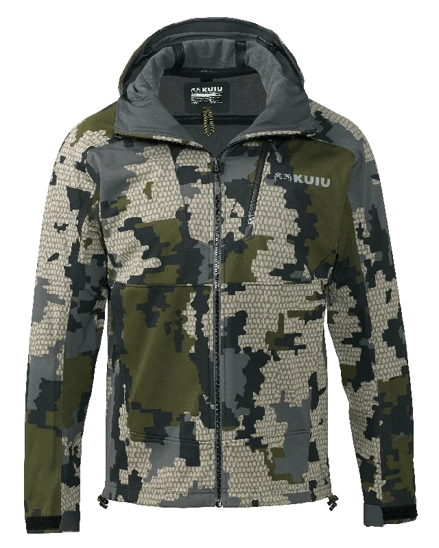 Men's Coats with Embroidered DetailsAxis Hybrid Hooded Jacket | Verde