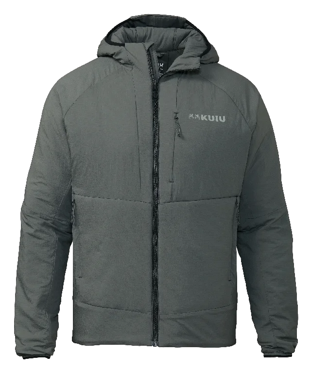 Warm Men's Down JacketsKenai Hooded Jacket | Gunmetal