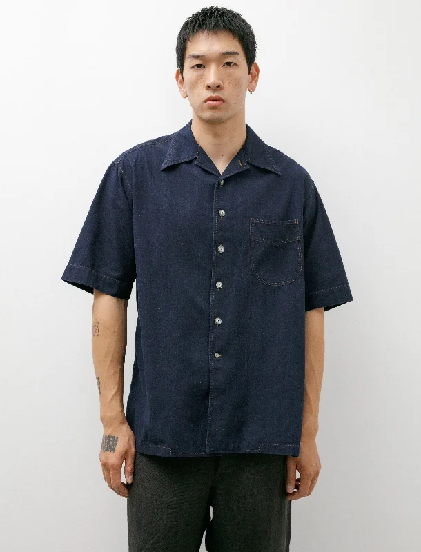 Men's Striped Shirts for a Maritime TwistCome Up To The Camp Shirt Indigo