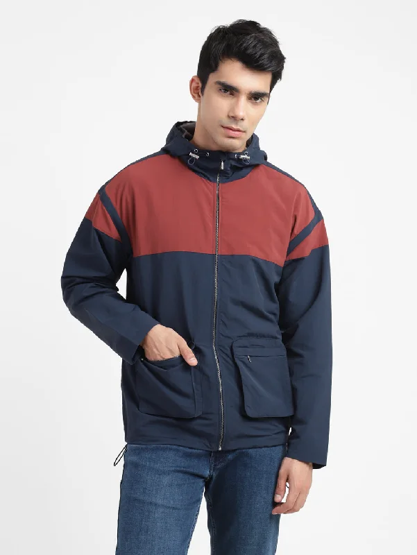 Men's Coats with Removable LiningsMen's Colorblock Hooded Jackets