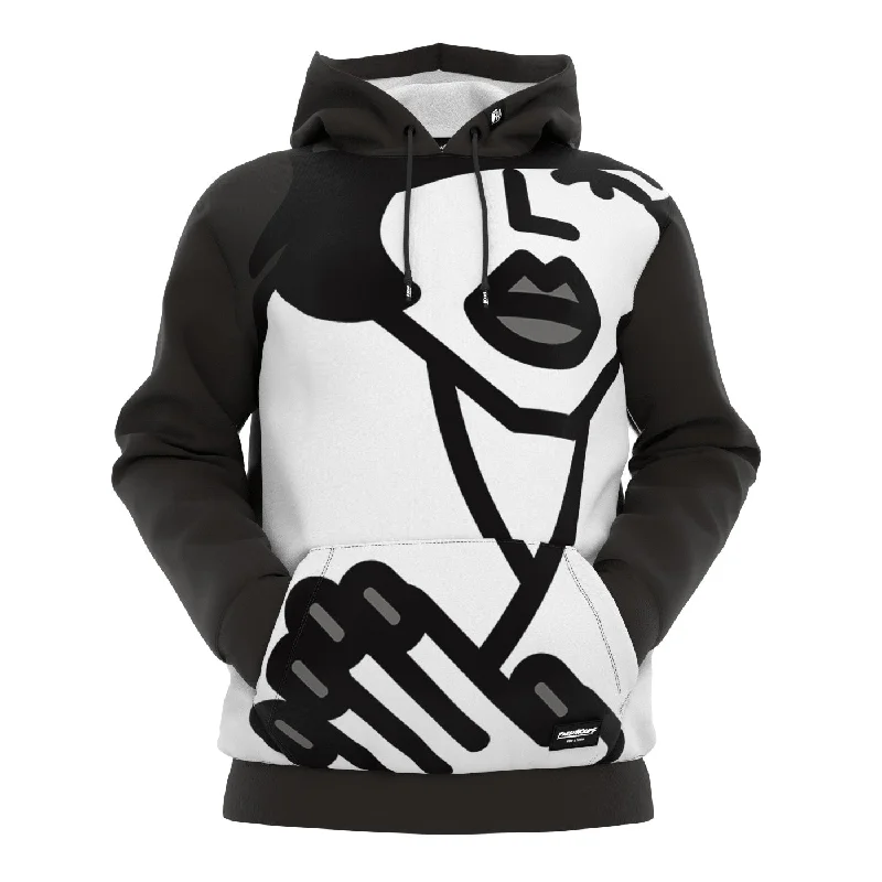 Men's Hoodies with Slim FitsMadame con Pelliccia Hoodie