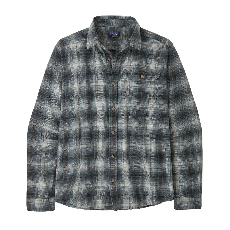 Men's Patterned Dress Casual Shirts for Smart-Casual EventsMen's Long-Sleeved Cotton in Conversion Lightweight Fjord Flannel Shirt