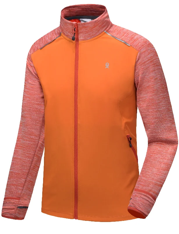 Warm Men's Down JacketsMen's Thumbholes Stretch Golf Running Jacket