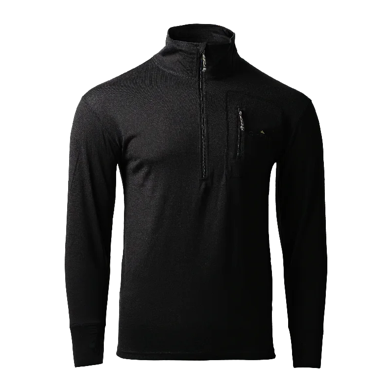 Men's Hoodies with Heavy-Duty ZippersMerino Quarter Zip