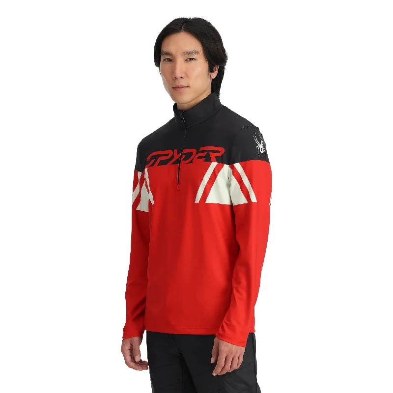 Trendy Men's Patterned HoodiesMens Podium Half Zip - Spyder Red