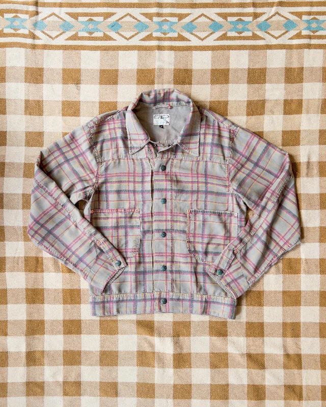 Men's Coats for BikingPrinted Corral Plaid Tencel Ranch Jacket - Nutmeg