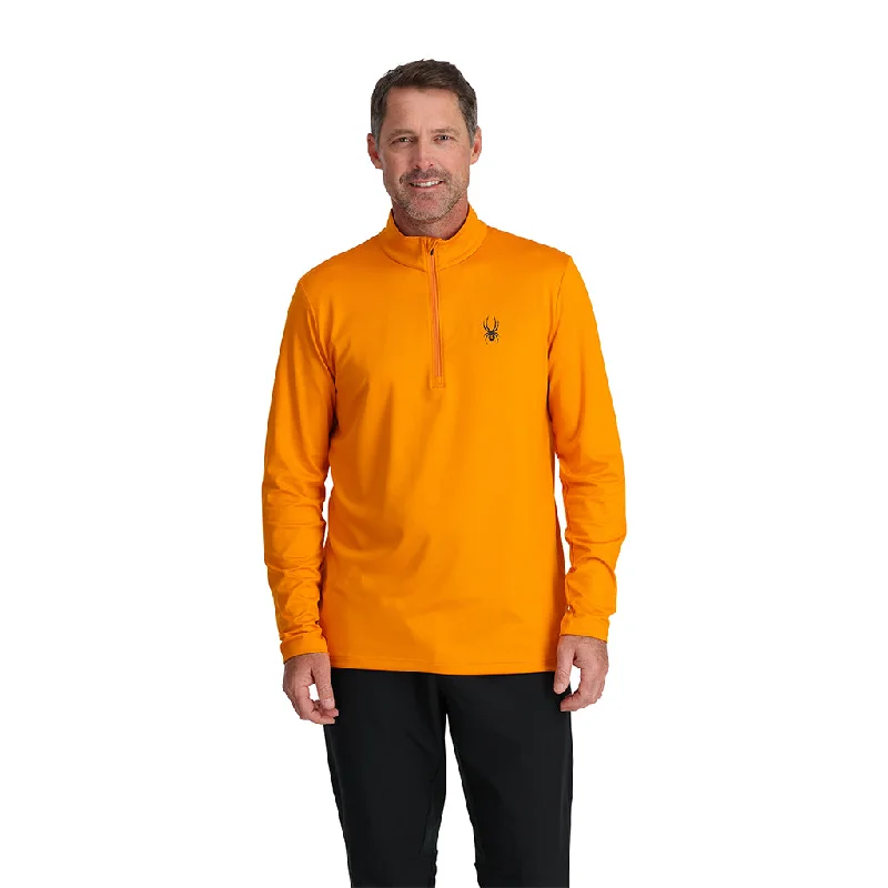 Men's Hoodies with Faux Fur TrimMens Prospect Half Zip - Saffron