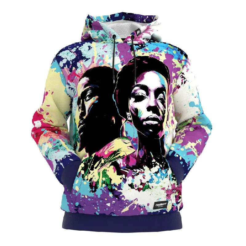 Men's Hoodies with Contrast StitchingSplatter Hoodie