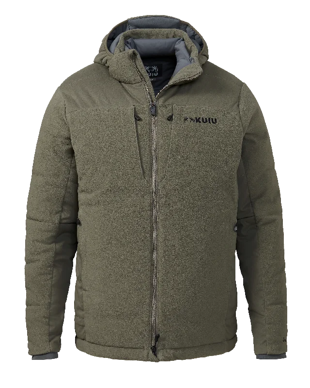 Men's Coats with Down InsulationSuper Down Haven Hooded Jacket | Ash