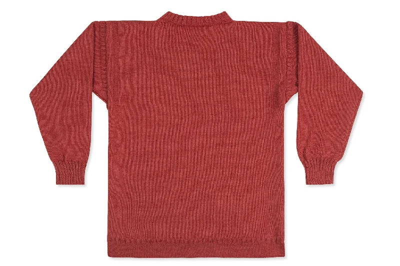 Men's Hoodies for Mild WeatherTraditional Guernsey Jumper In Breton Red