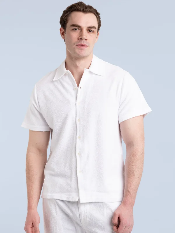 Men's Rugby Shirts for a Sporty LookWhite Terry Shirt