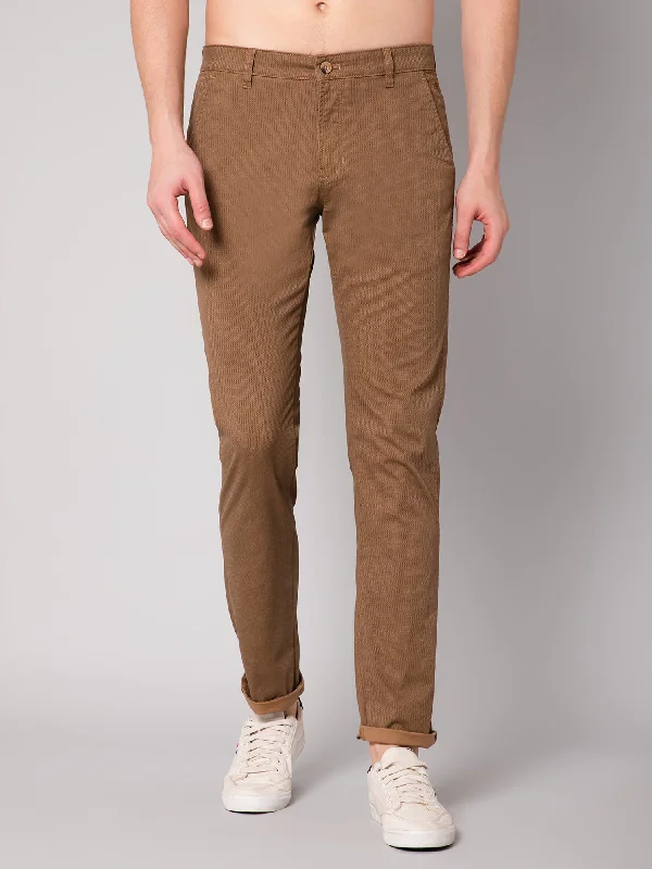 Men's Pants with Slant PocketsMen's Casual Flat front Wood  Trousers