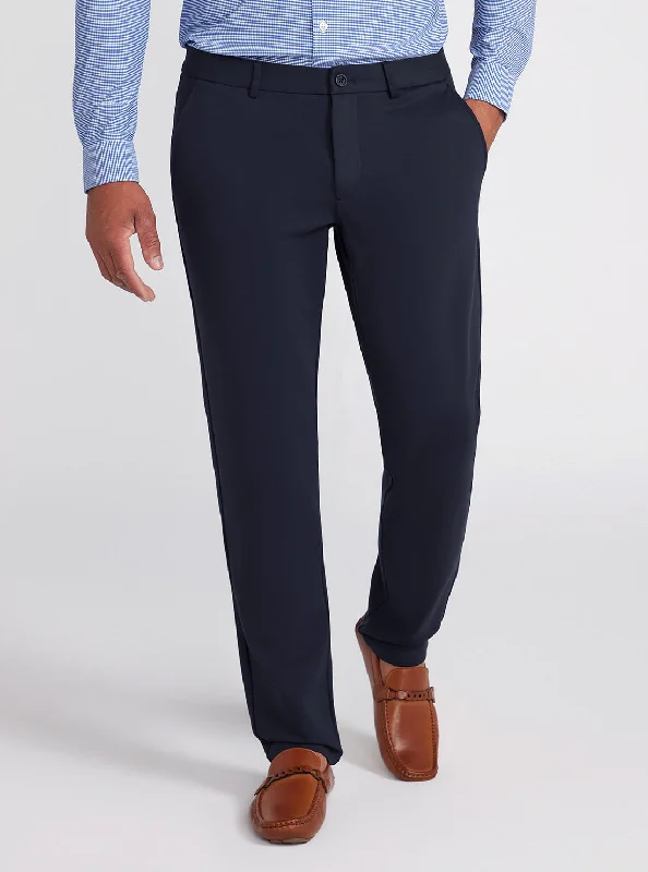 Men's Pants with Functional PocketsEco Navy Blue Tech Myron Dress Pants