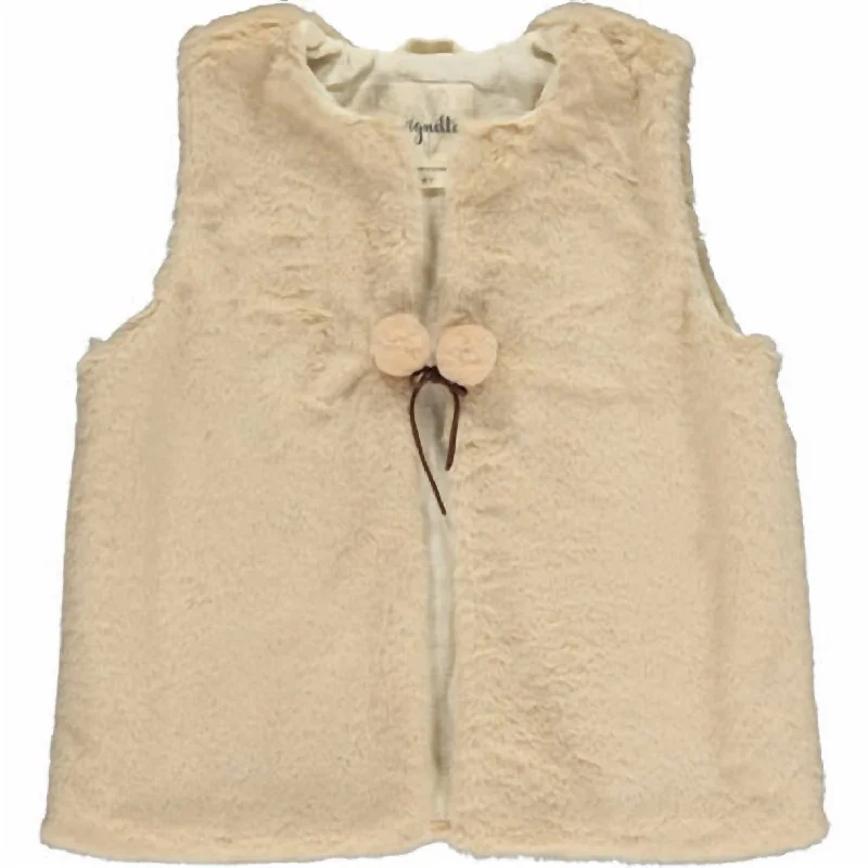 Men's Coats for Mild WeatherGirl's Mae Vest In Cream