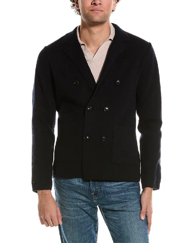 Men's Coats for Short MenReiss Marko Atelier Cashmere Double-Breasted Blazer