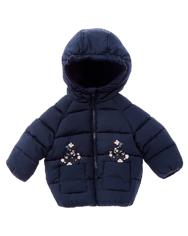 Men's Coats for Rainy WeatherRothschild Kids Floral Embroidered Pocket Jacket